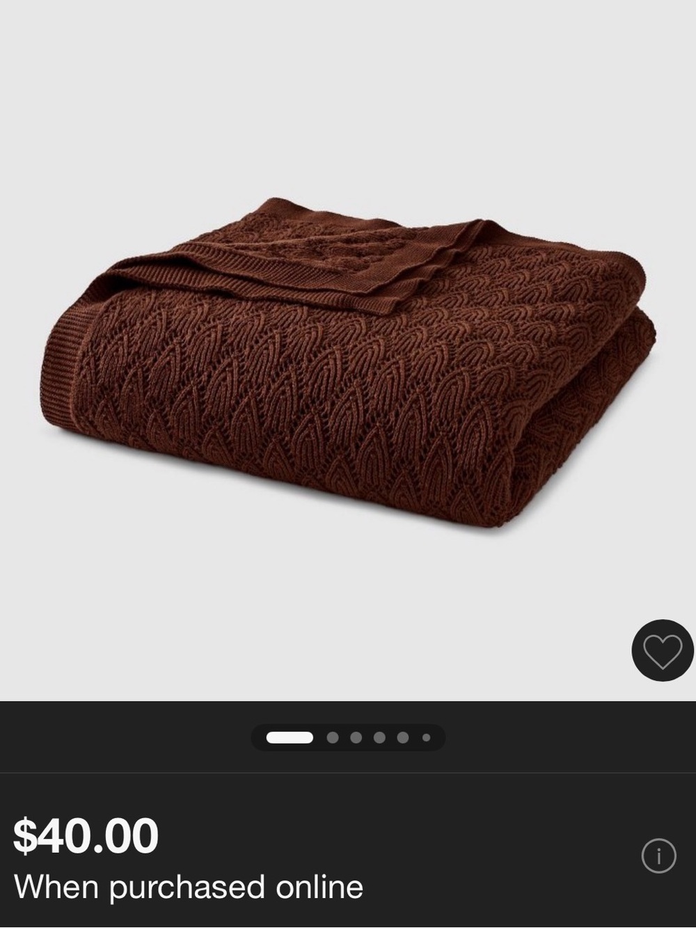 Jeremiah Brent Home Pointelle Throw